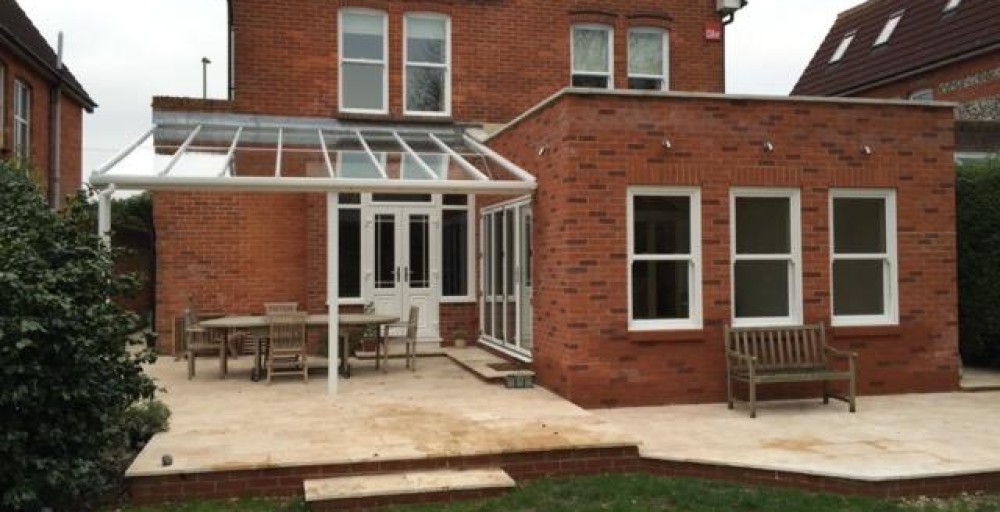 Conservatory conversion with a roof lantern
